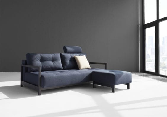 dark blue sofa