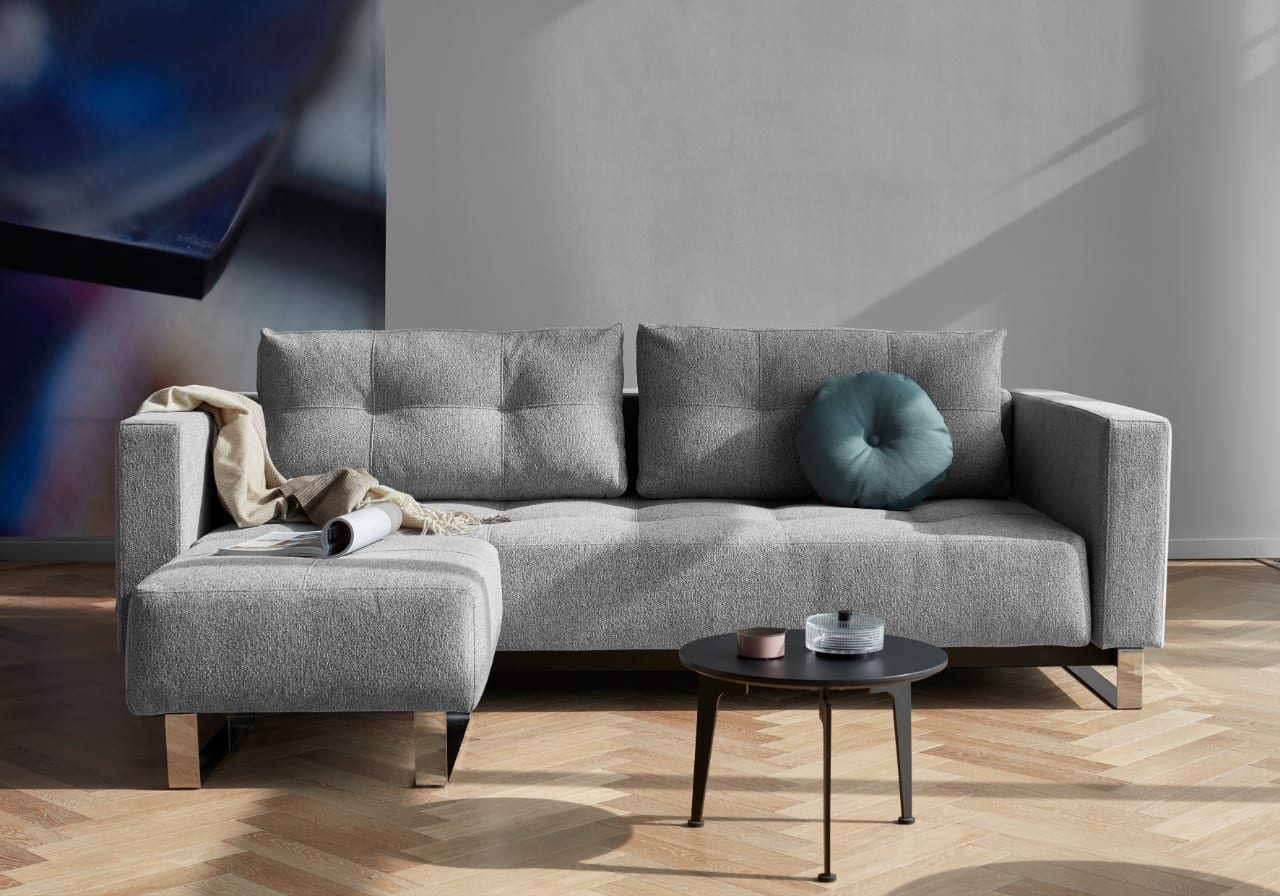 grey sofa and ottoman