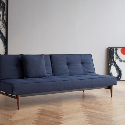 dark blue sofa