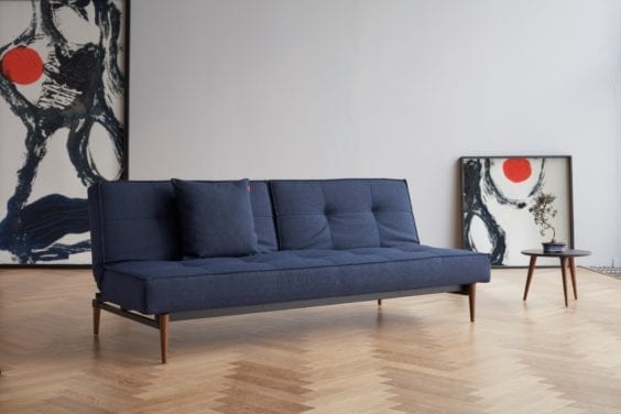 dark blue sofa