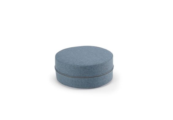 blue storage cushion