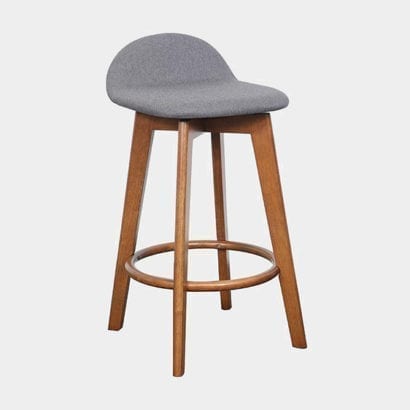 grey wooden stool