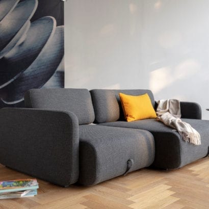 large grey sofa